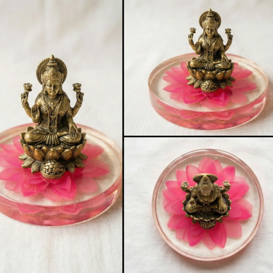 Lakshmi Kamala – Handcrafted Lotus Stand for Lakshmi Idols