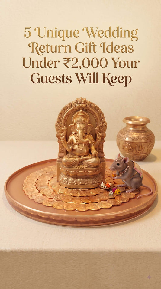 Elegant Lakshmi Peeta presented as a unique wedding return gift under 2000