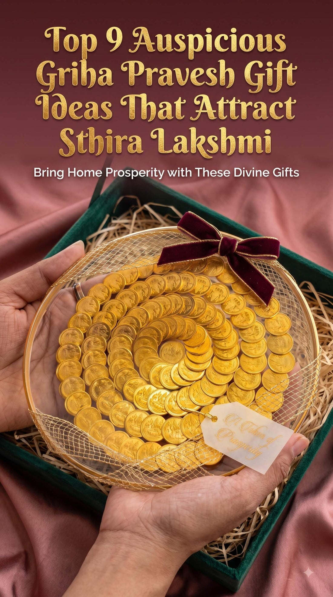 Lakshmi Peeta presented as an auspicious Griha Pravesh gift idea to attract Sthira Lakshmi in new homes