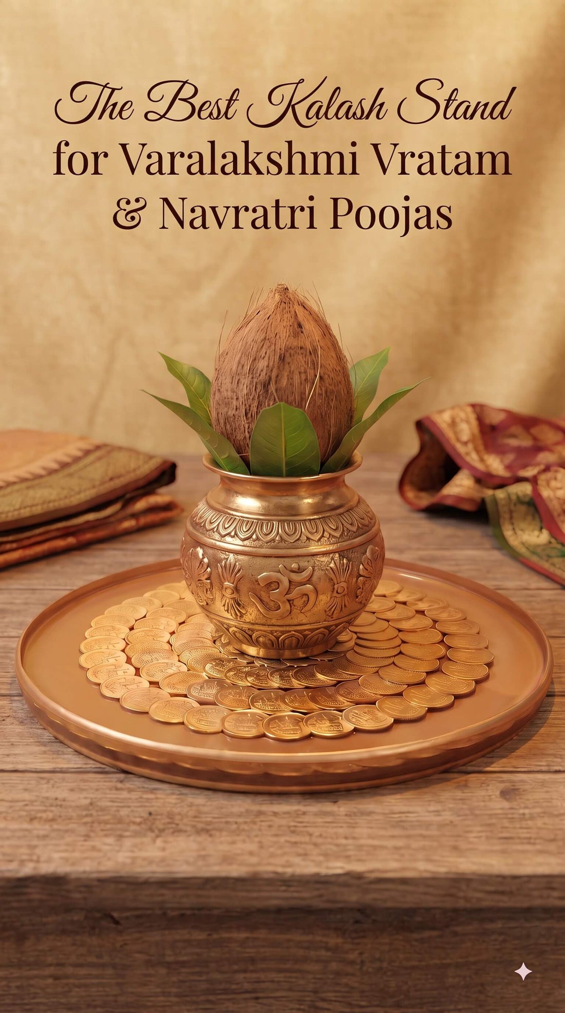 Lakshmi Peeta functioning as a premium Kalash stand for Varalakshmi pooja setups
