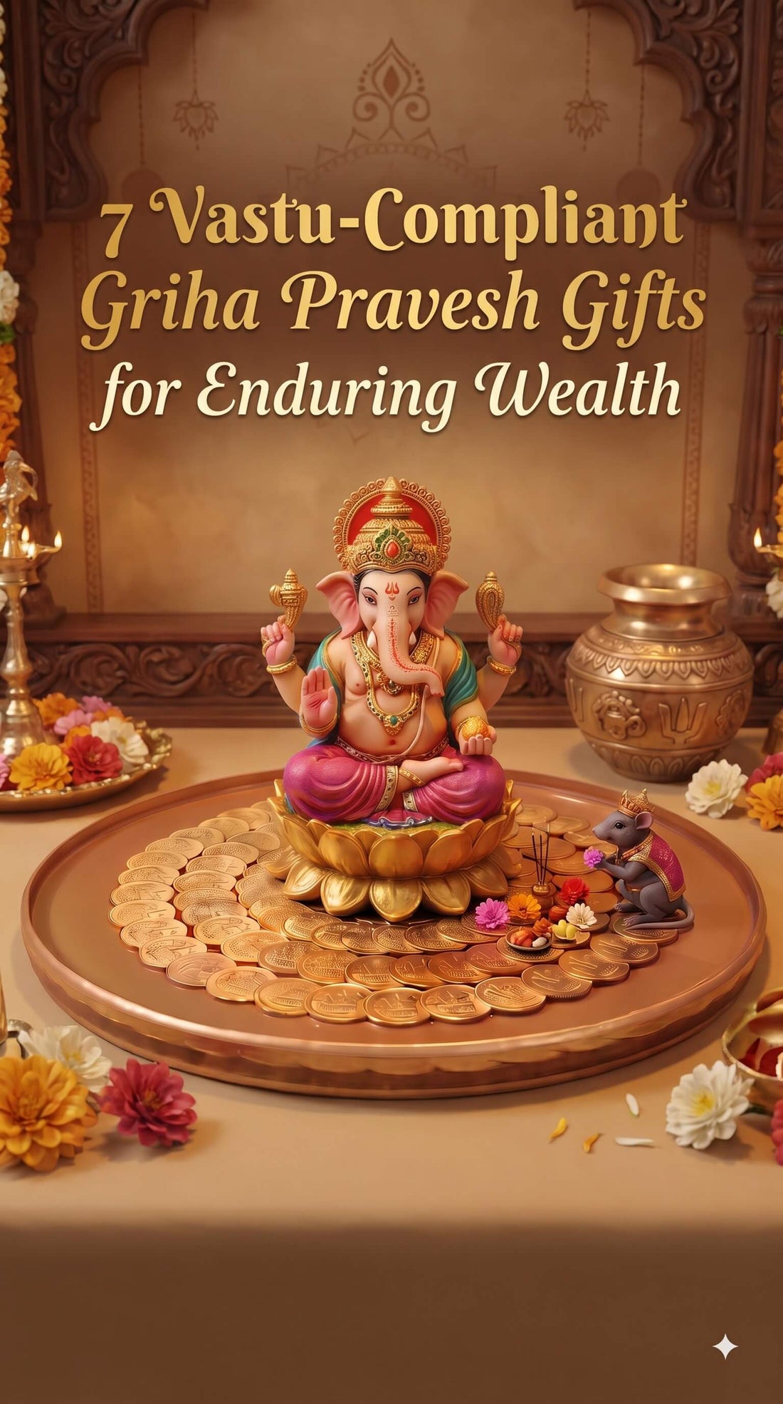 Lakshmi Peeta presented as a Vastu compliant Griha Pravesh gift to bring enduring wealth to new homes