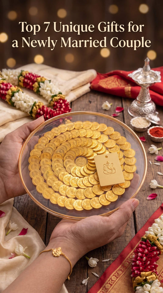 Lakshmi Peeta presented as a unique Vastu compliant gift for a newly married couple starting their home mandir