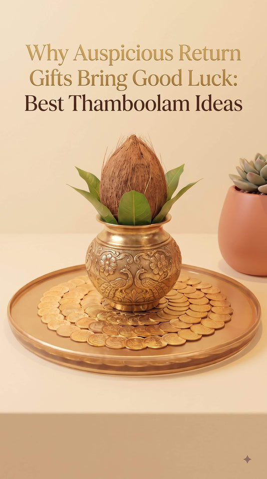 Lakshmi Peeta presented as an auspicious Thamboolam return gift to bring good luck and prosperity