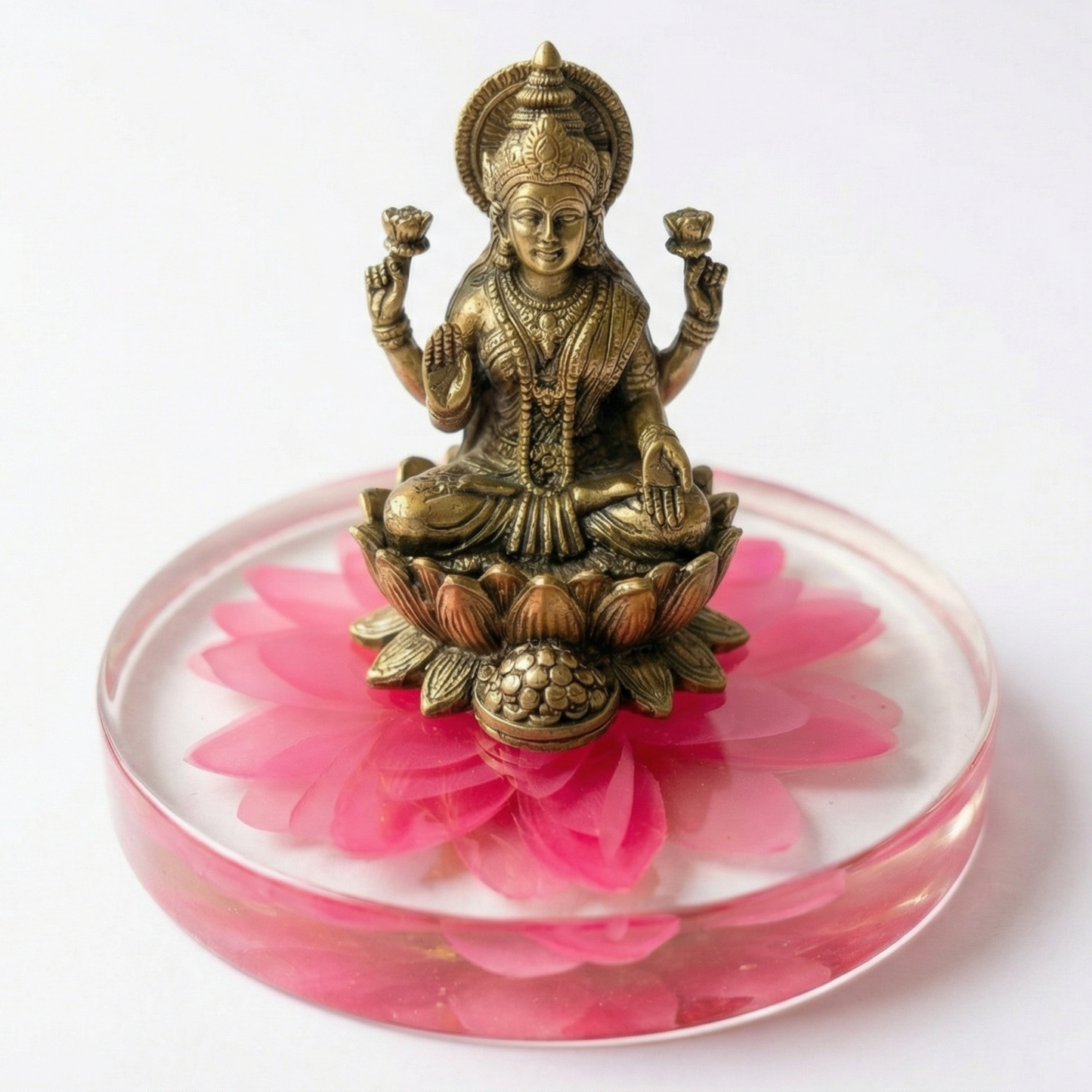 Lakshmi Kamala – Handcrafted Lotus Stand for Lakshmi Idols